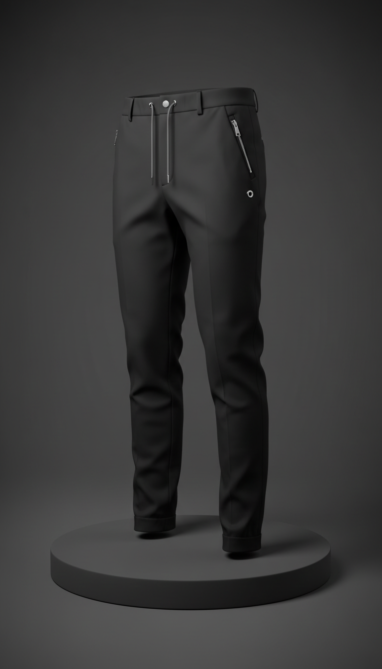 Tailored Joggers with Matte Finish