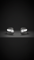 Minimalist Chrome Cuff Bracelet